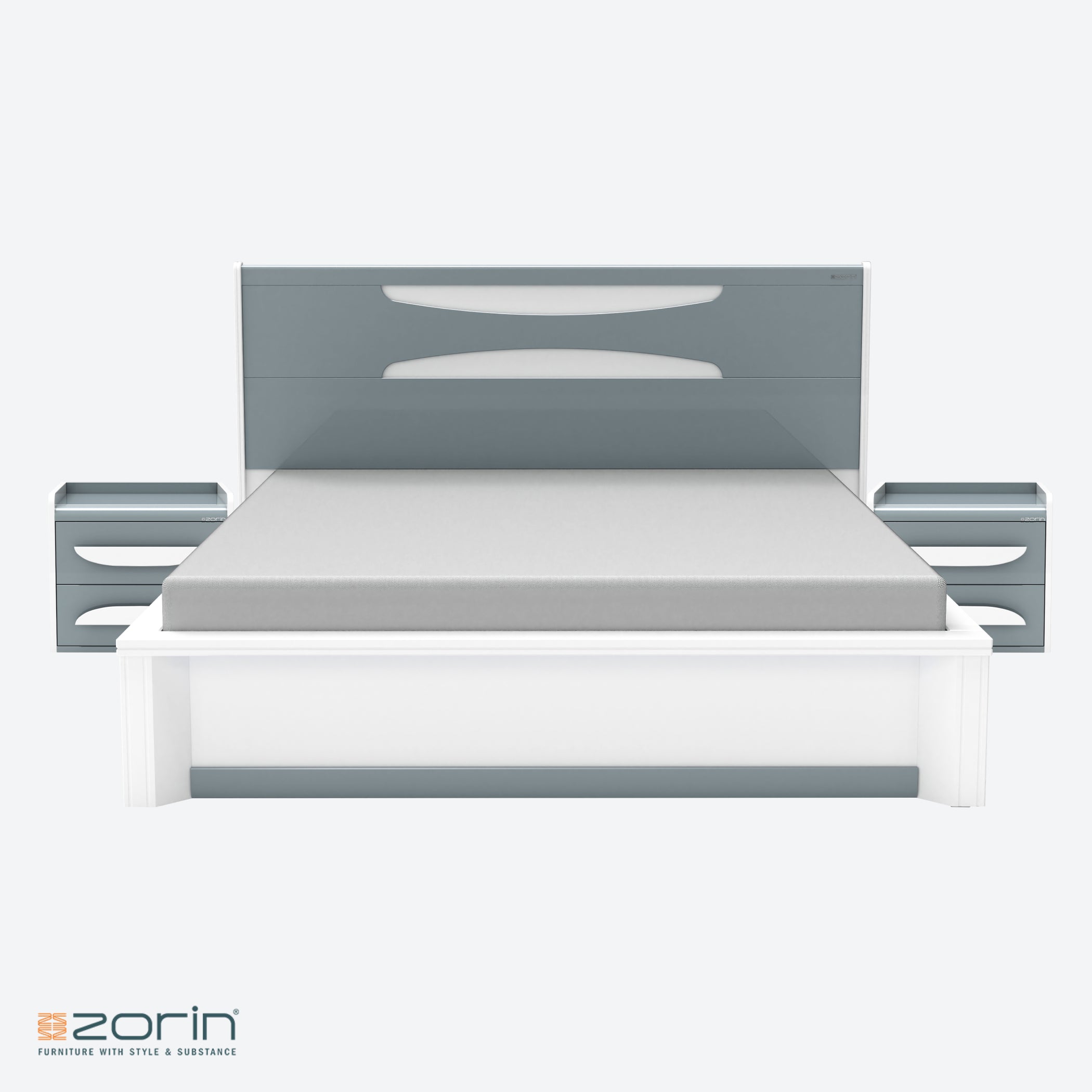 Kara High Gloss PU Bed Zorin