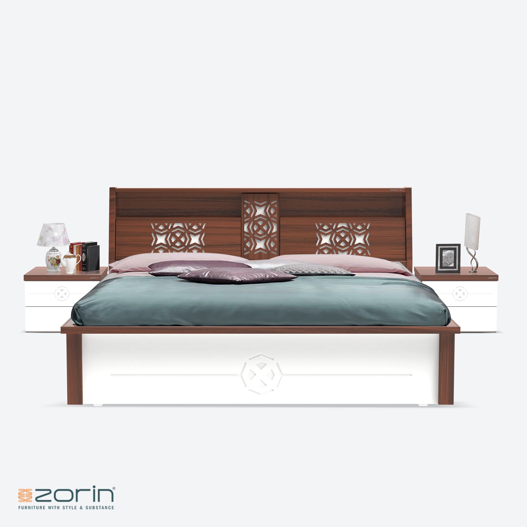 Rivera King Bed with Storage Zorin