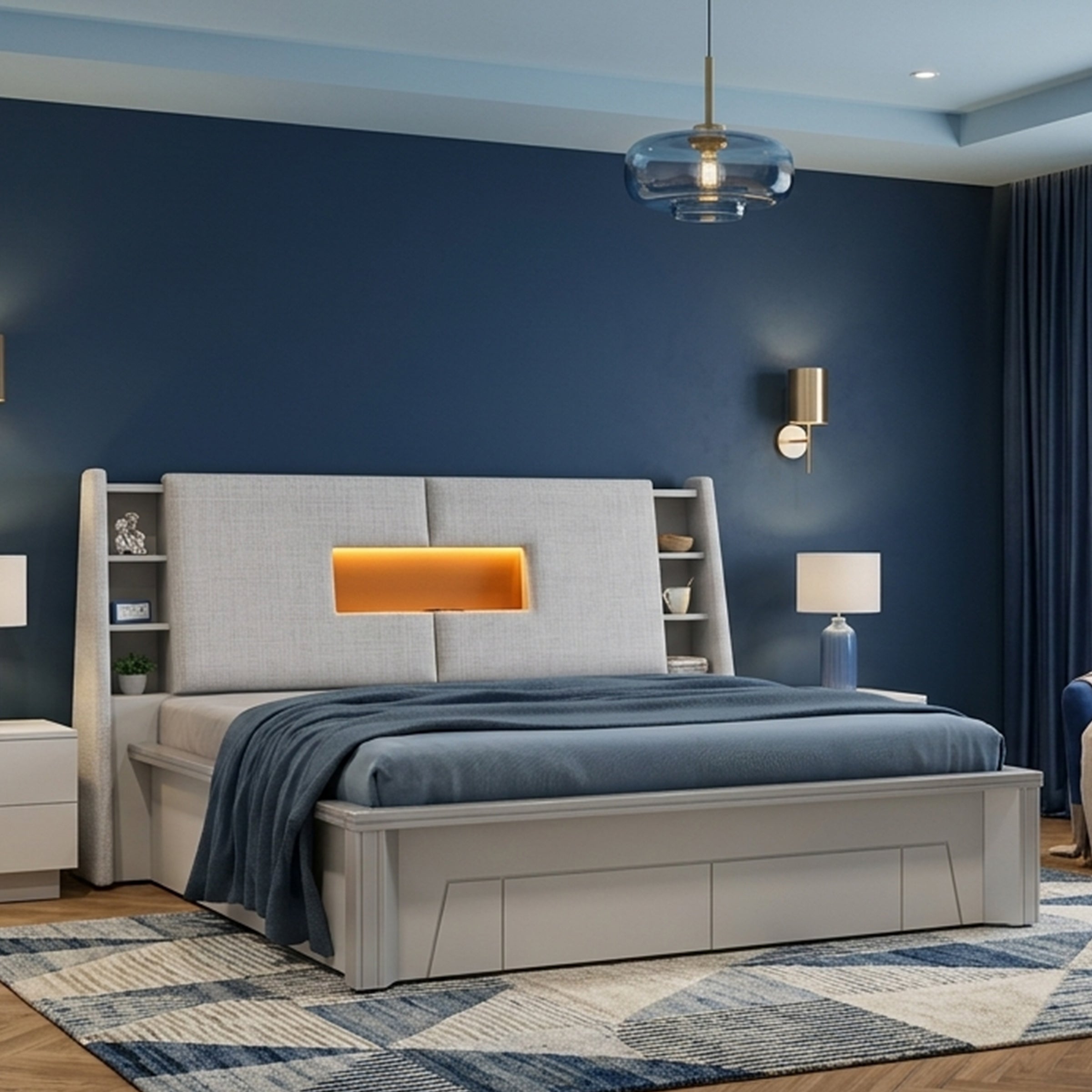 Lunar Bed Storage Zorin