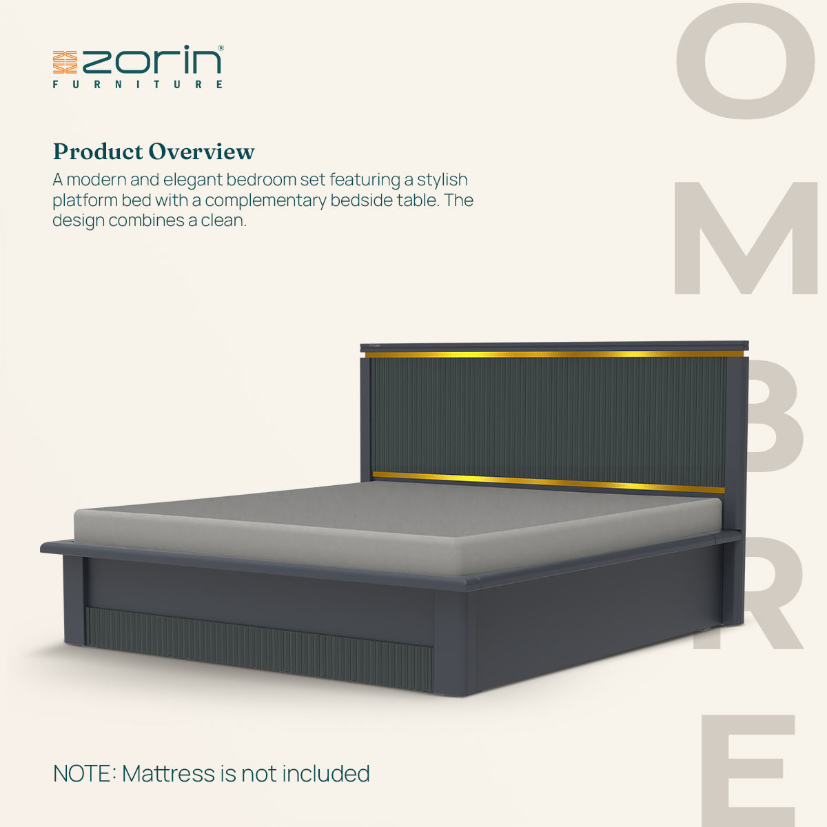 Ombre Bed Storage Zorin