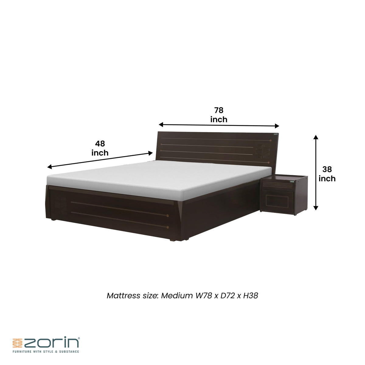Nova Bed Sorage Zorin