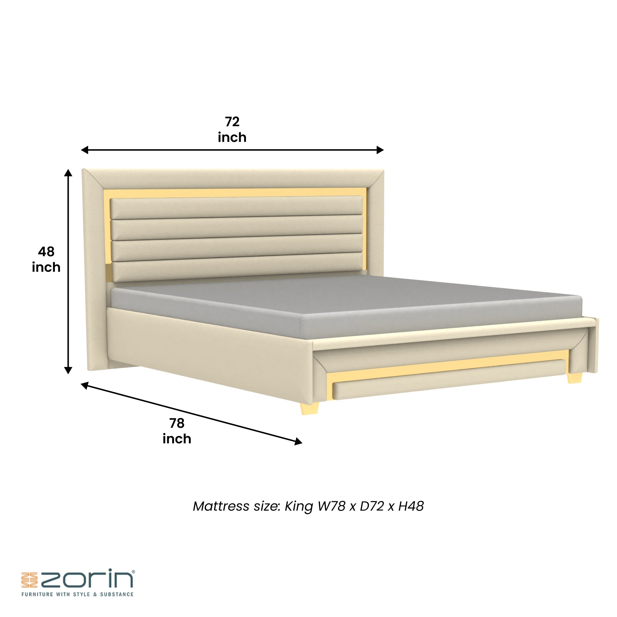 Cedar Bed Storage Zorin
