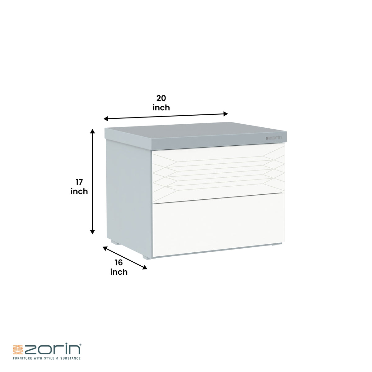 Olivia Bed Side Table Zorin