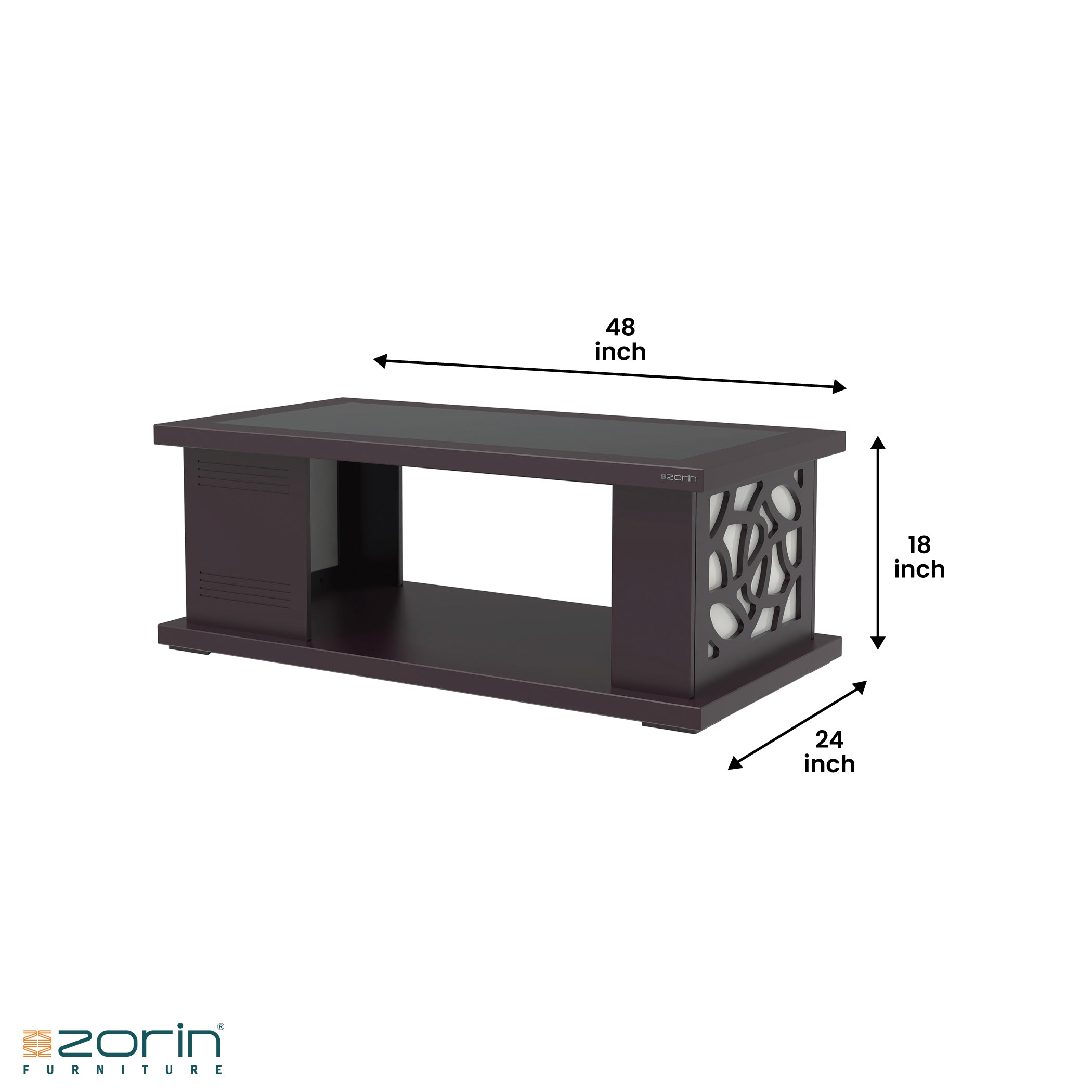Titlis Coffee Table by Zorin in Walnut Finish Zorin