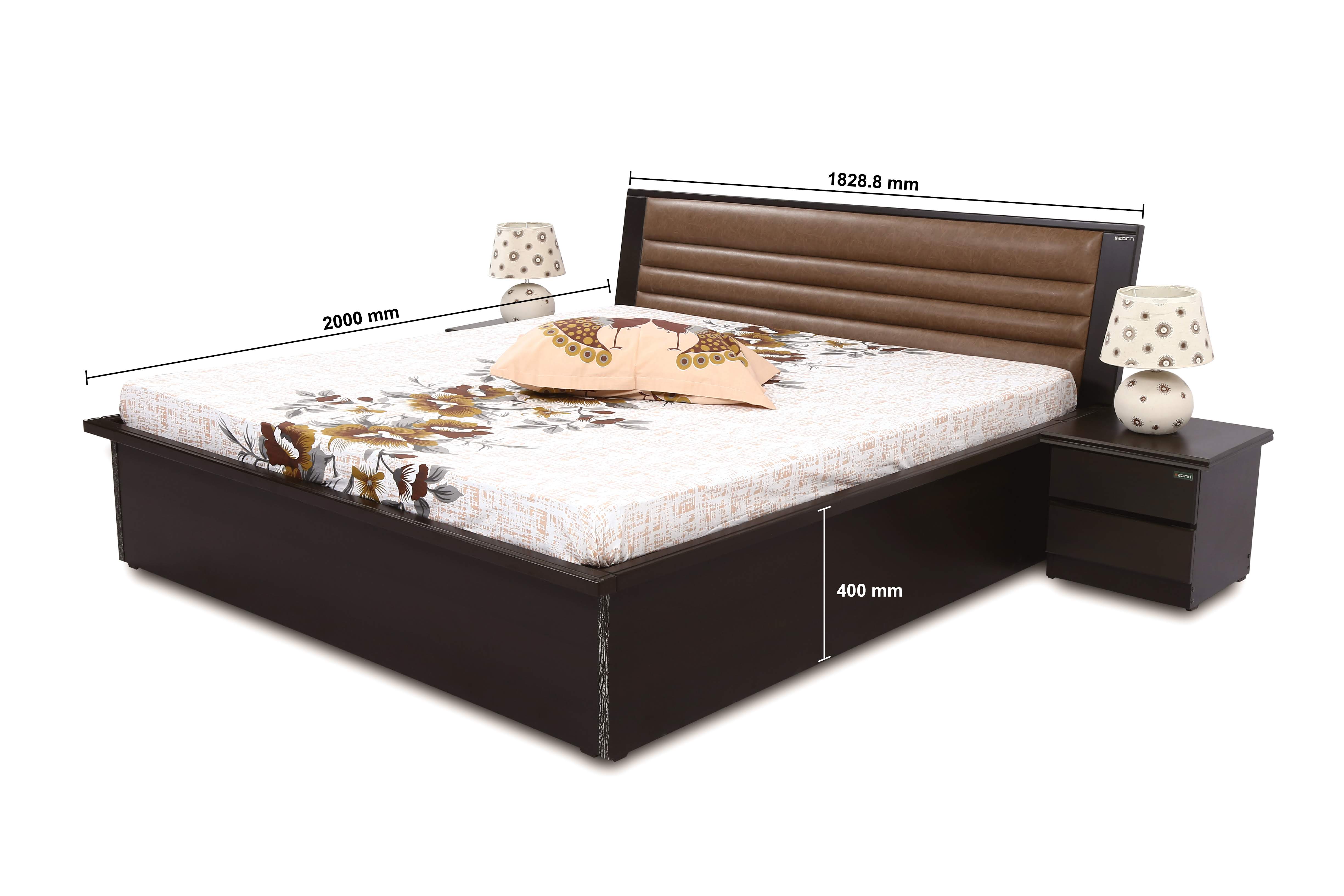 Halley King bed by Zorin in Walnut Finish Zorin