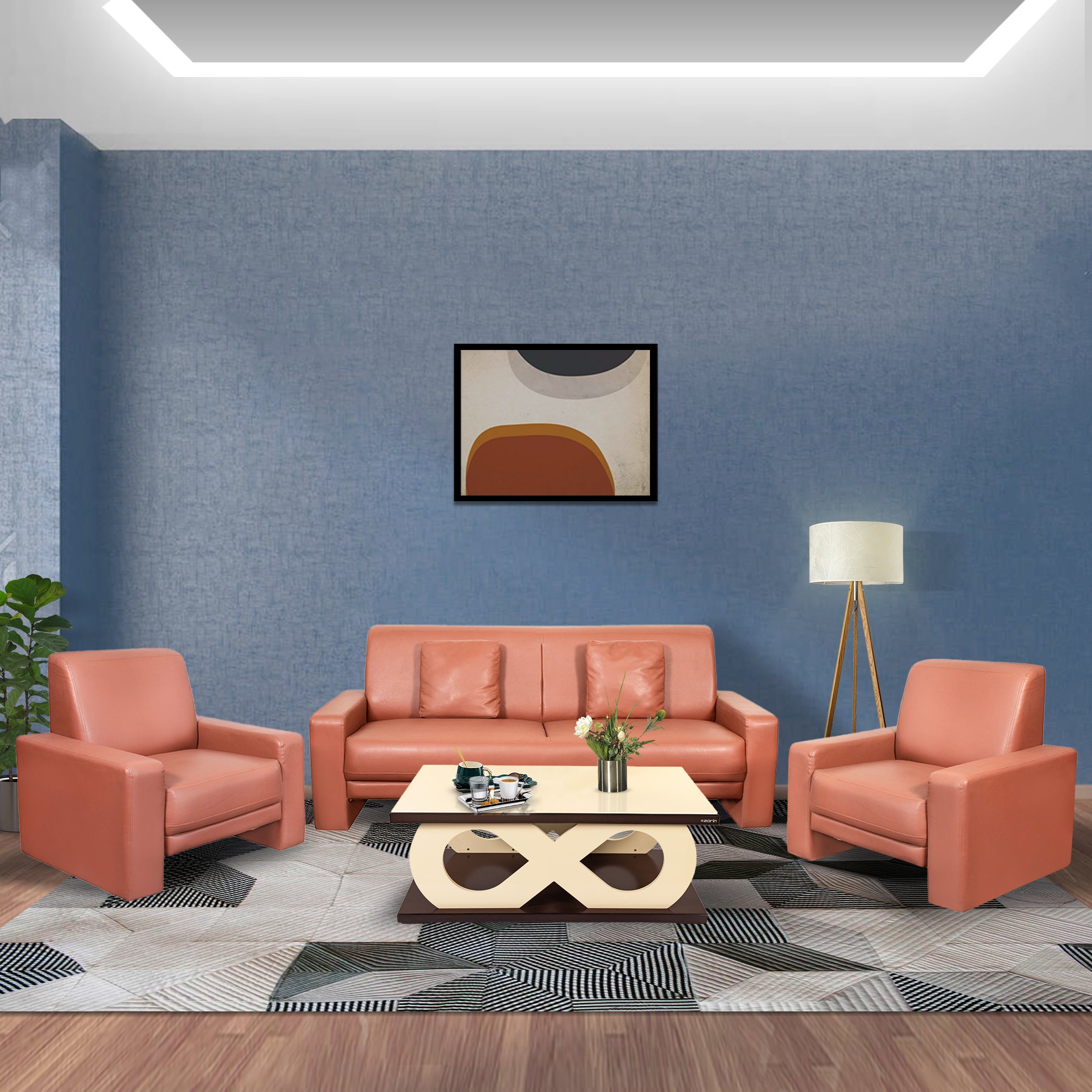Ace Tan 3S Sofa by Zorin Zorin