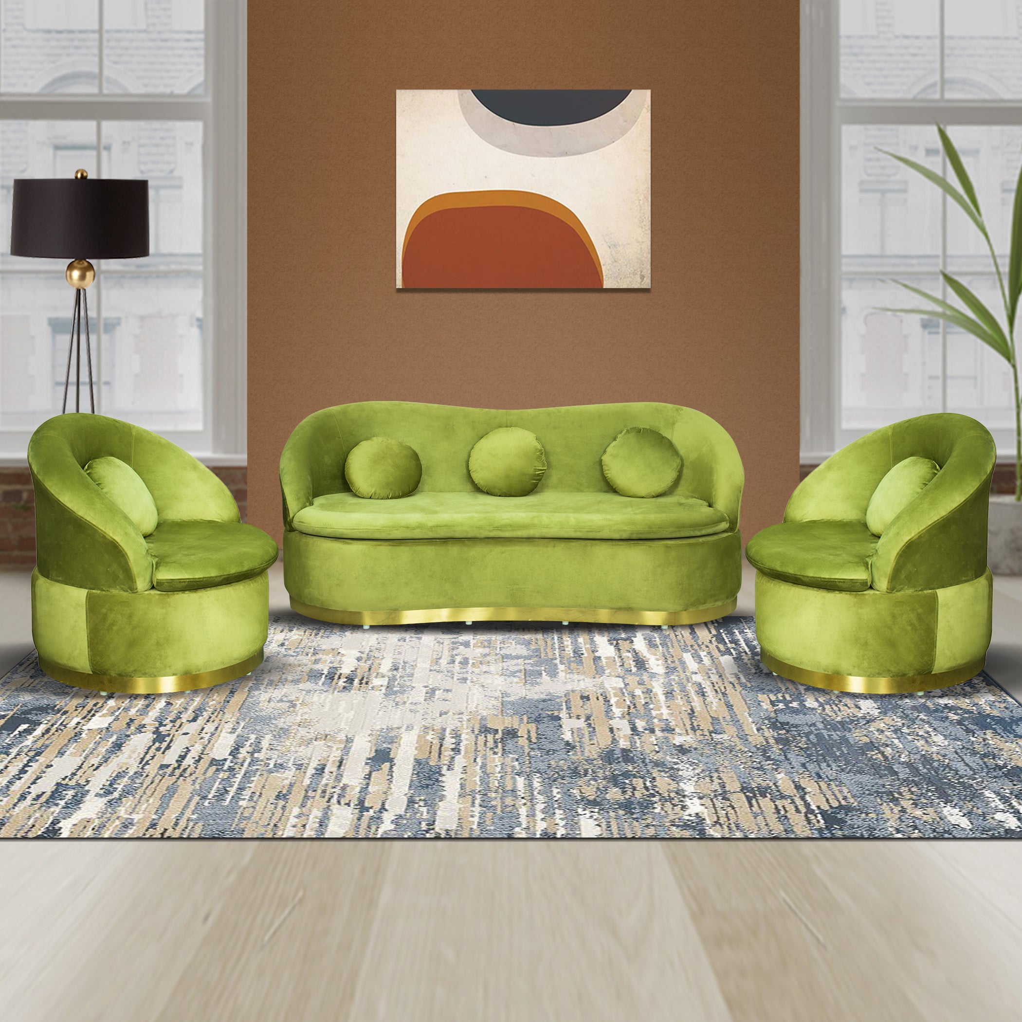 Pluto RoyalGreen 3S Sofa by Zorin Zorin