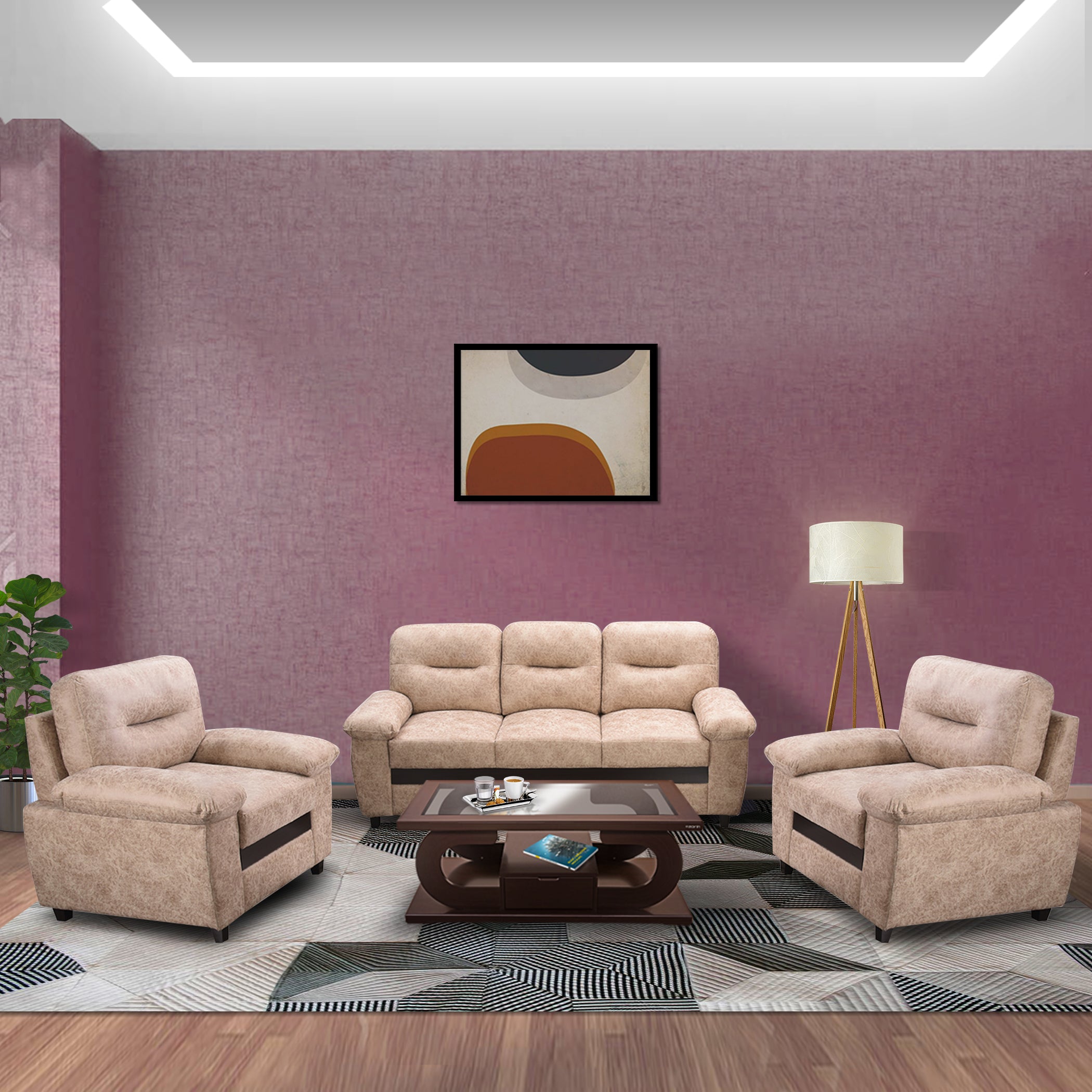 Berlin TexturedWhite 1S Sofa by Zorin Zorin