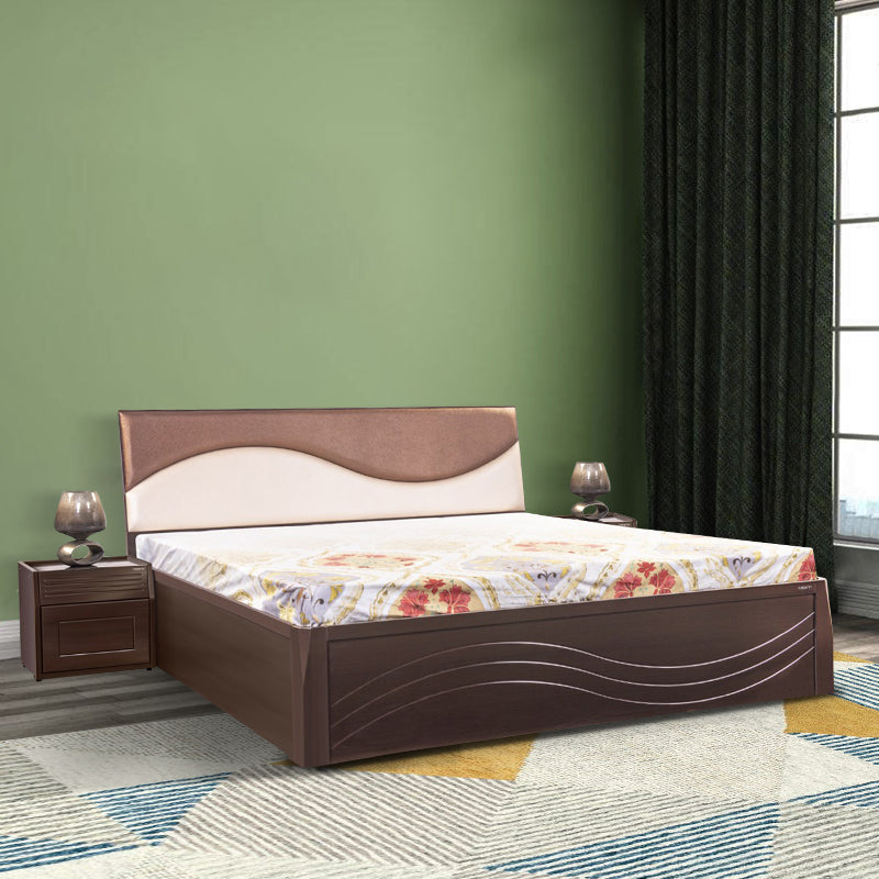 Wave King bed by Zorin in Walnut Finish Zorin