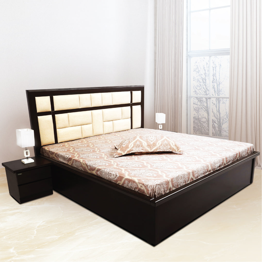 Hercules King bed by Zorin in Walnut Finish Zorin