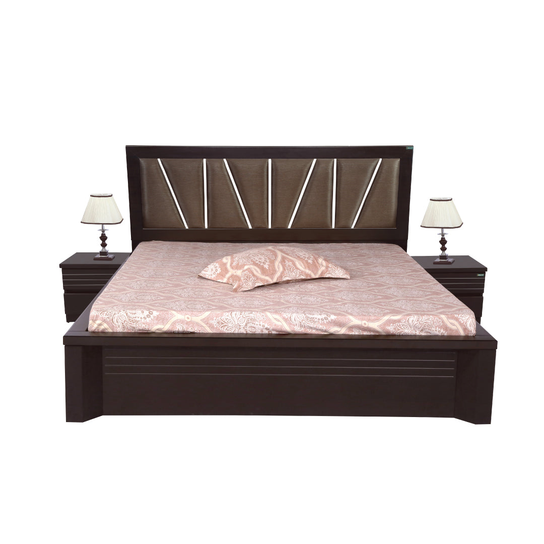 Oberon King bed by Zorin in Walnut Finish Zorin