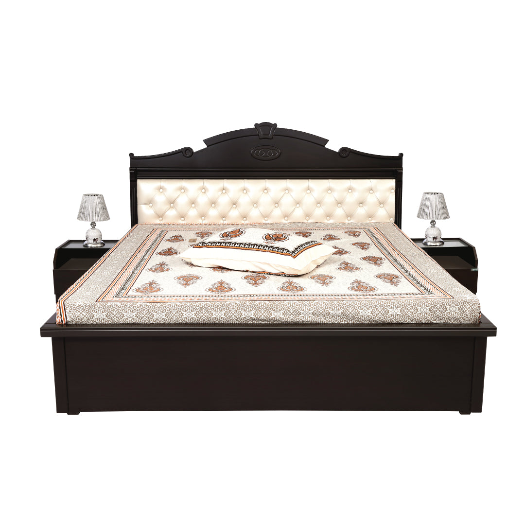 Titania King bed by Zorin in Walnut Finish Zorin