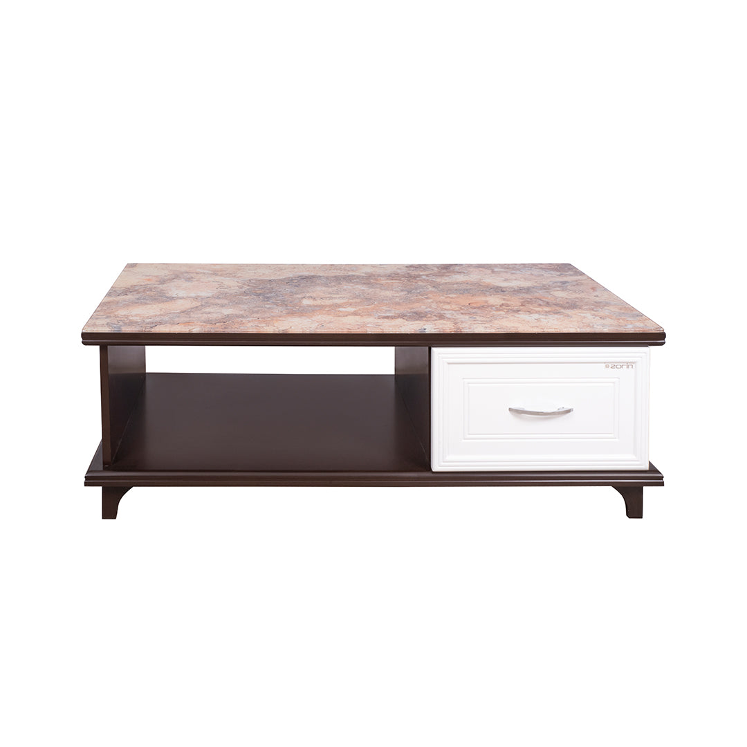 Florent Coffee Table in Walnut Finish:Elevate Your Living Space |Zorin