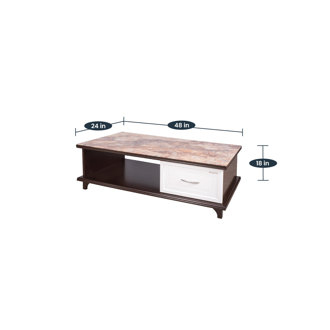 Florent Coffee Table by Zorin in Walnut Finish Zorin