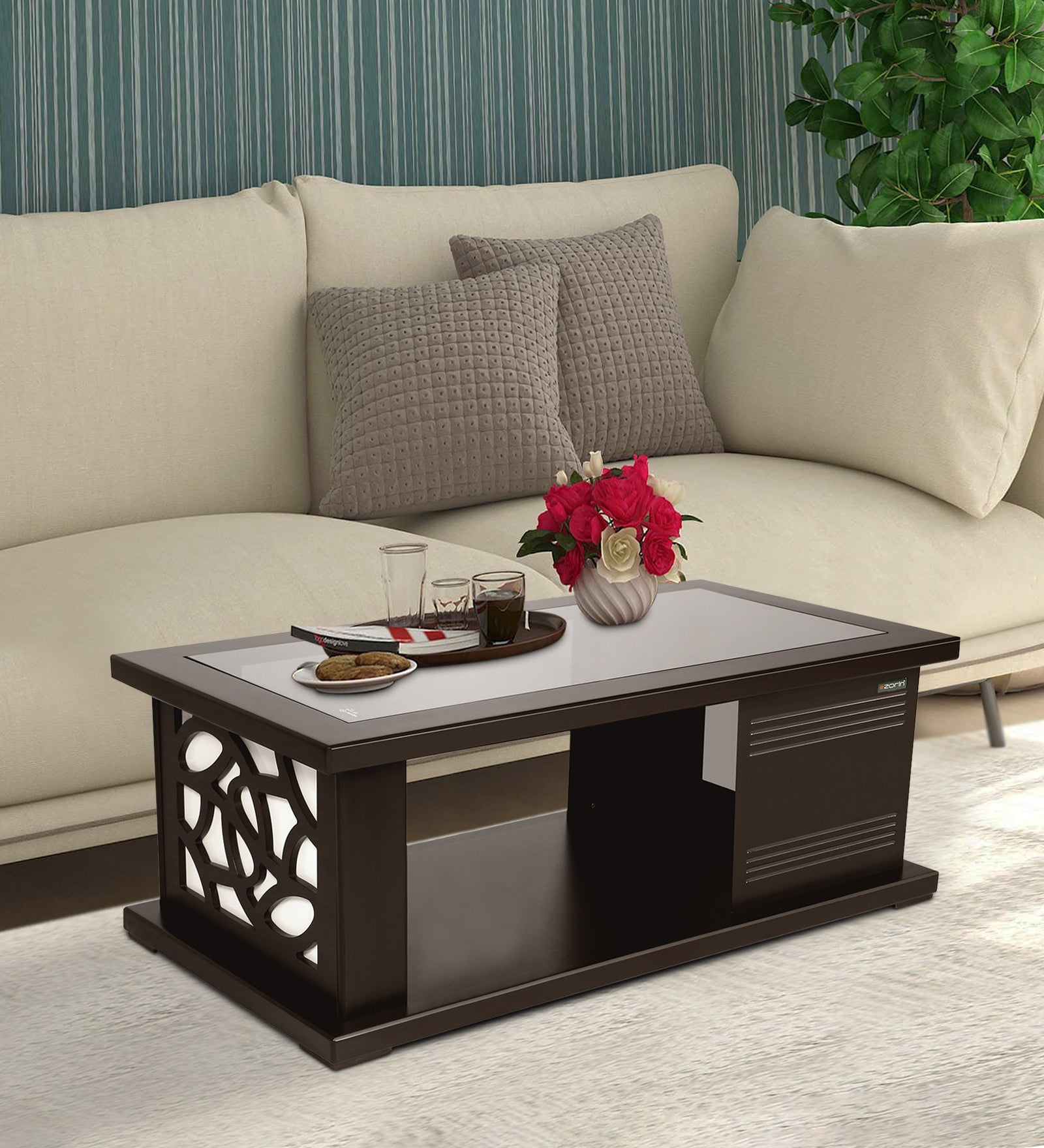 Titlis Coffee Table by Zorin in Walnut Finish Zorin