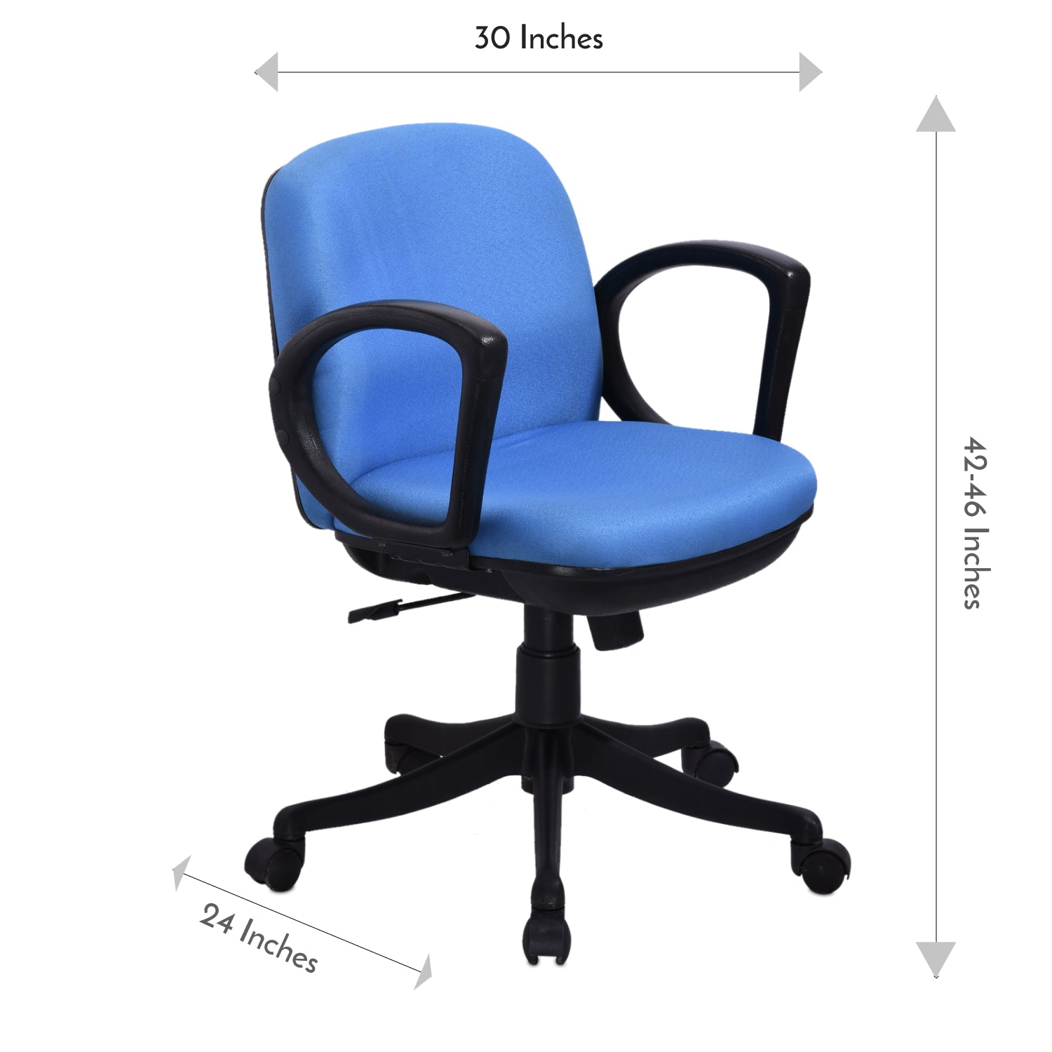 ZSE1027 Medium Back Chair by Zorin in Blue Color Zorin