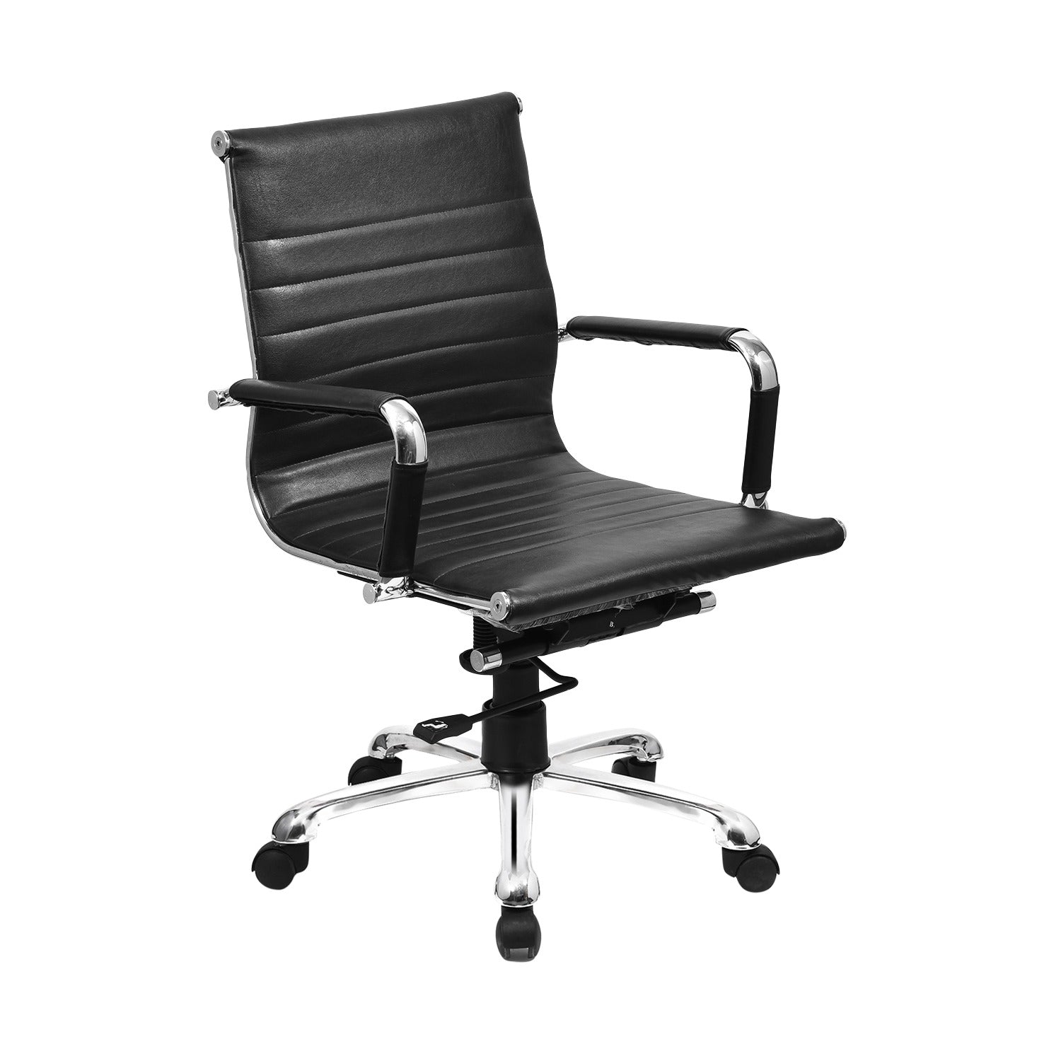 ZSE1033 Medium Back Chair by Zorin in Black Color Zorin