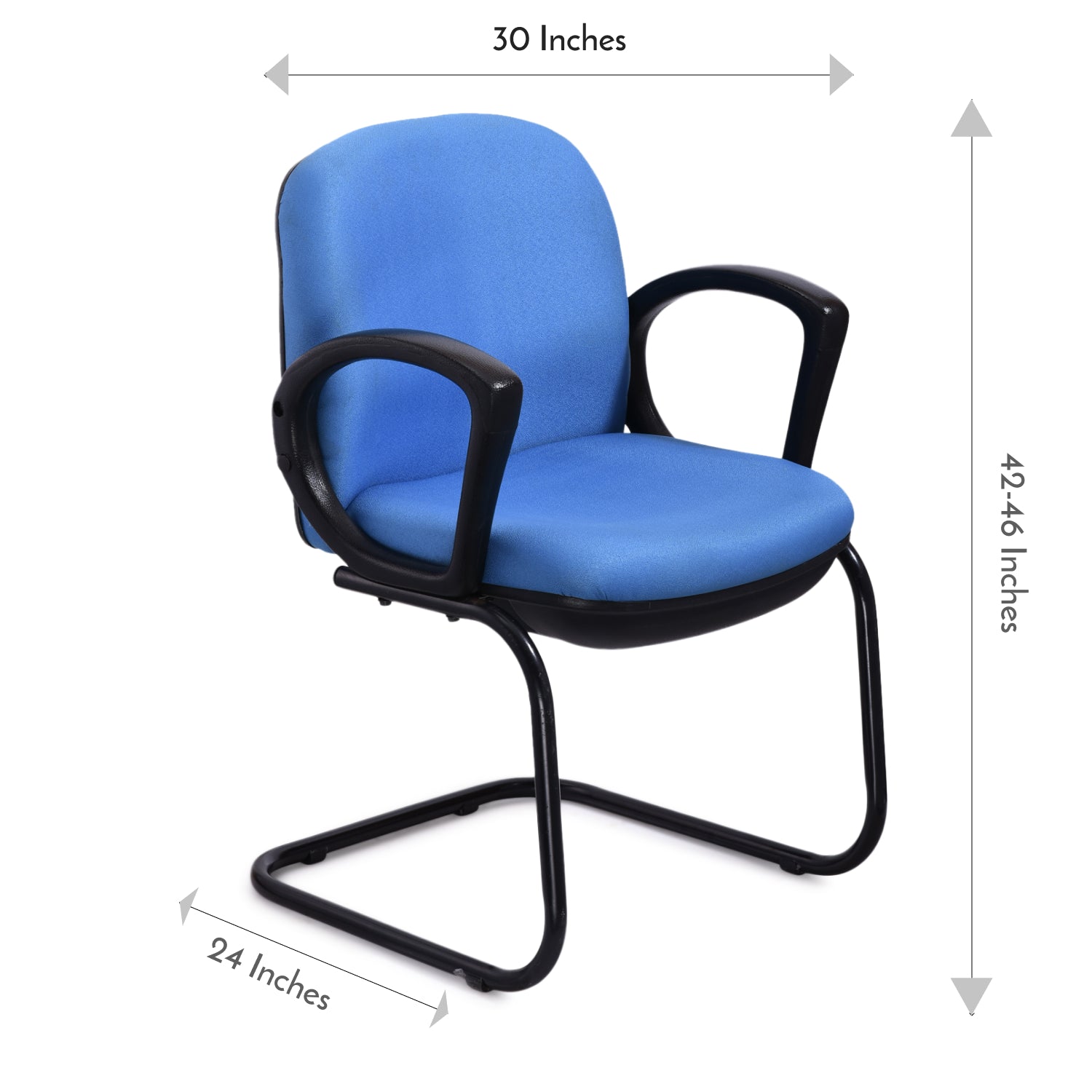 ZSV1028 Medium Back Chair by Zorin in Blue Color Zorin