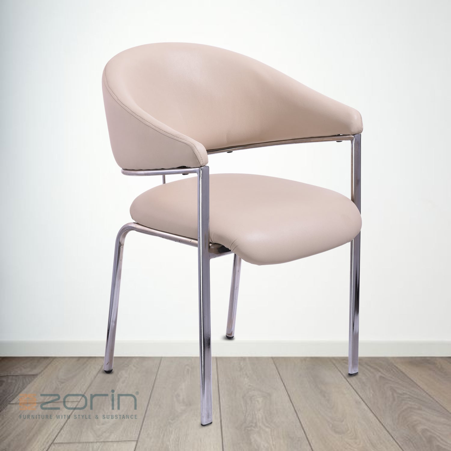 ZSV1057 Medium Back Chair by Zorin in Beige Color Zorin